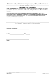 Form AFF-1I Affidavit for Death Benefits - New York (Italian), Page 11