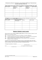 Form AFF-1I Affidavit for Death Benefits - New York (Italian), Page 6
