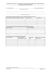 Form AFF-1I Affidavit for Death Benefits - New York (Italian), Page 7