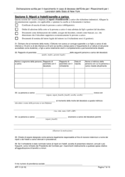 Form AFF-1I Affidavit for Death Benefits - New York (Italian), Page 8