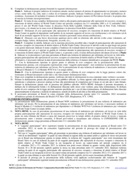 Form WTC-12I Registration of Participation in World Trade Center Rescue, Recovery and/or Cleanup Operations - New York (Italian), Page 2