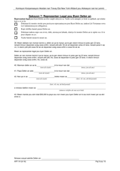 Form AFF-1H Affidavit for Death Benefits - New York (Haitian Creole), Page 10