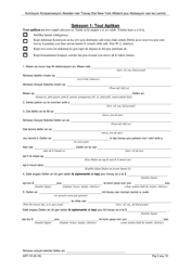 Form AFF-1H Affidavit for Death Benefits - New York (Haitian Creole), Page 3