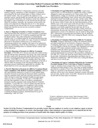 Form C-8.1 Notice of Treatment Issue(S)/Disputed Bill Issue(S) - New York, Page 2