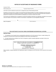 Form DB-850 Application for Acceptance of Insurance Form Under Section 360.1(B)(1) Nycrr - New York, Page 2