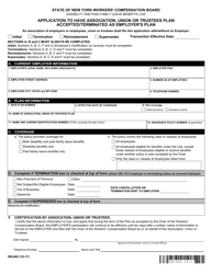 Document preview: Form DB-802 Application to Have Association, Union or Trustees Plan Accepted/Terminated as Employer's Plan - New York