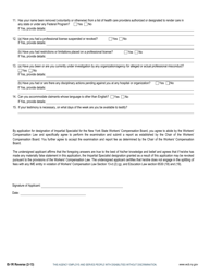 Form IS-1R Physician&#039;s Application for Renewal of Designation as an Impartial Specialist - New York, Page 2
