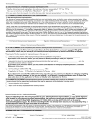 Form OC-400.1 Application for a Fee by Claimant&#039;s Attorney or Licensed Representative - New York, Page 2