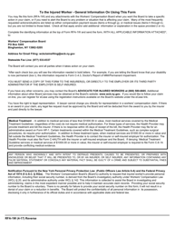 Form RFA-1W Request for Assistance by Injured Worker - New York, Page 2