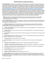 Form RB-89.2 Application for Reconsideration/Full Board Review - New York