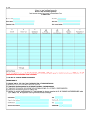 Document preview: Form AC3329 Cash Advance Account Confirmation & Reconciliation Form - New York