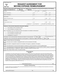 Form AC1099-S &quot;Request/Agreement for Moving Expense Reimbursement&quot; - New York
