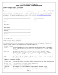 Online Services Government Account Authorization - New York, Page 2