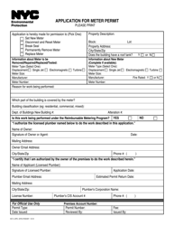 Application for Meter Permit - New York City