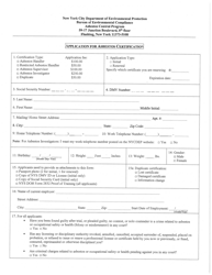Form ACP2 Asbestos Handler Certification Application - New York City, Page 3