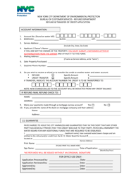 Refund and Transfer of Credit Application - New York City, Page 2