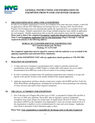 Application for Exemption From Water and Sewer Charges - New York City, Page 2