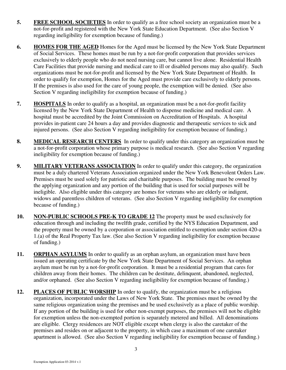 Application for Exemption From Water and Sewer Charges - New York City, Page 4