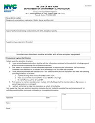 Compliance Certification Form - New York City, Page 2