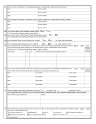Form CTX-OTP-AW Application for a Wholesale Cigarette/Tobacco Products License or License to Operate Cigarette Vending Machine - New York City, Page 2
