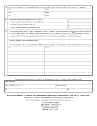 Form CTX-OTP-AW Application for a Wholesale Cigarette/Tobacco Products License or License to Operate Cigarette Vending Machine - New York City, Page 3