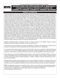 Form CTX-OTP-AW Application for a Wholesale Cigarette/Tobacco Products License or License to Operate Cigarette Vending Machine - New York City, Page 4