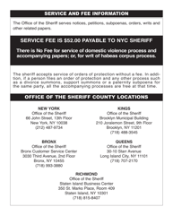 Form SHC-0609 Service of Process Intake - New York City, Page 3