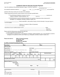 Form W-147N Security Deposit Voucher - New York City, Page 2