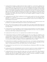Linc I - Tenant Statement of Understanding - New York City, Page 2