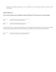 Linc I - Tenant Statement of Understanding - New York City, Page 4
