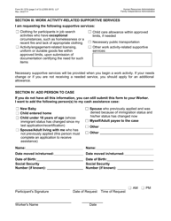 Form W-137A Request for Emergency Assistance, Additional Allowances, or to Add a Person to the Cash Assistance Case (For Participants Only) - New York City, Page 3