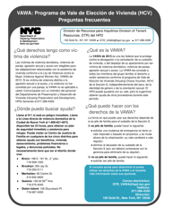 Formulario De Solicitud De Adaptacion De La Vawa Programas De Vale De Eleccion De Vivienda - New York City (Spanish), Page 5