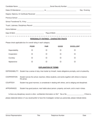 Form PD407-169 (CAS-16) Request for School Records - New York City, Page 2