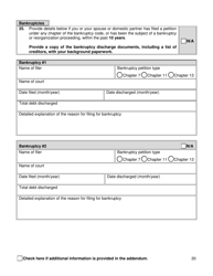 Form FBIQ Financial Background Investigation Questionnaire - New York City, Page 20