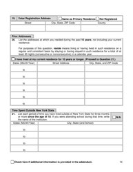Background Investigation Questionnaire - New York City, Page 10