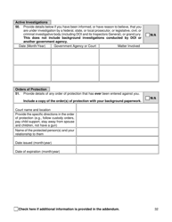 Background Investigation Questionnaire - New York City, Page 32