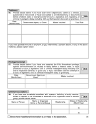 Background Investigation Questionnaire - New York City, Page 35