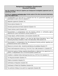 Background Investigation Questionnaire - New York City, Page 50
