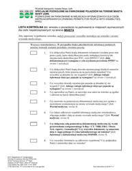 Application for a New York City Parking Permit for People With Disabilities - New York City (Polish), Page 6
