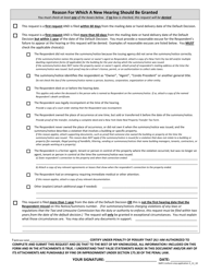 Form SMP2 Request for a New Hearing After a Failure to Appear (Motion to Vacate a Default) - New York City, Page 2