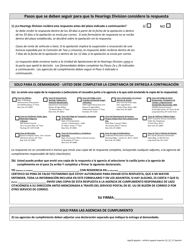 Formulario APP18 Respuesta a La Solicitud De Apelacion - New York City (Spanish), Page 2