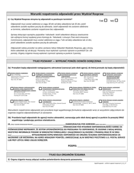 Form APP18 Response to Appeal Application - New York City (Polish), Page 2