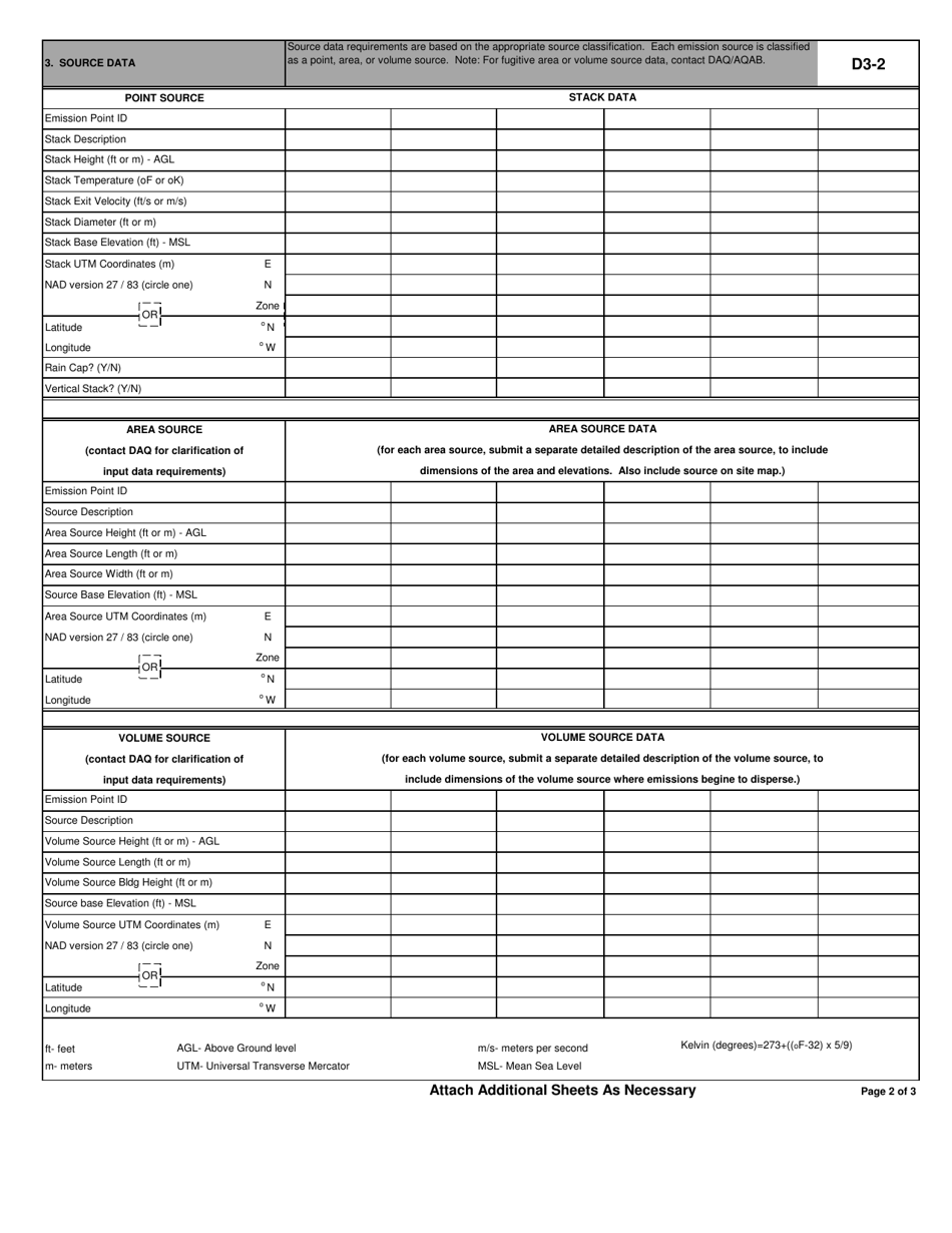 Form D3 - Fill Out, Sign Online and Download Fillable PDF, North ...