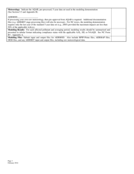 Form A.1 Toxics or Criteria Pollutant Modeling Protocol Checklist - North Carolina, Page 3