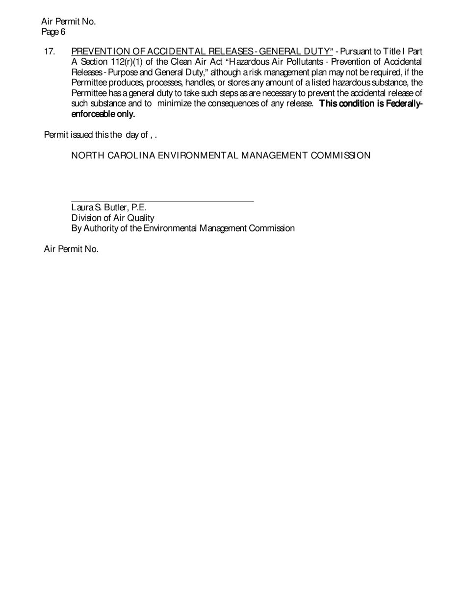 Sample Cotton Ginning Permit - North Carolina, Page 8