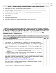 General Permit Application Form for Concrete Batch Plants - North Carolina, Page 4