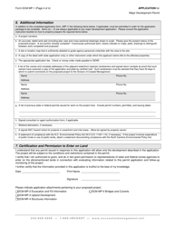 Form DCM MP-1 Application for Major Development Permit - North Carolina, Page 4