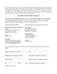 DCM Form 5 CAMA Third Party Hearing Request Form - North Carolina, Page 2