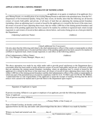 Mining Permit Application Form - North Carolina, Page 22