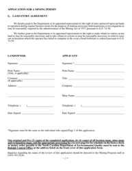 Mining Permit Application Form - North Carolina, Page 23